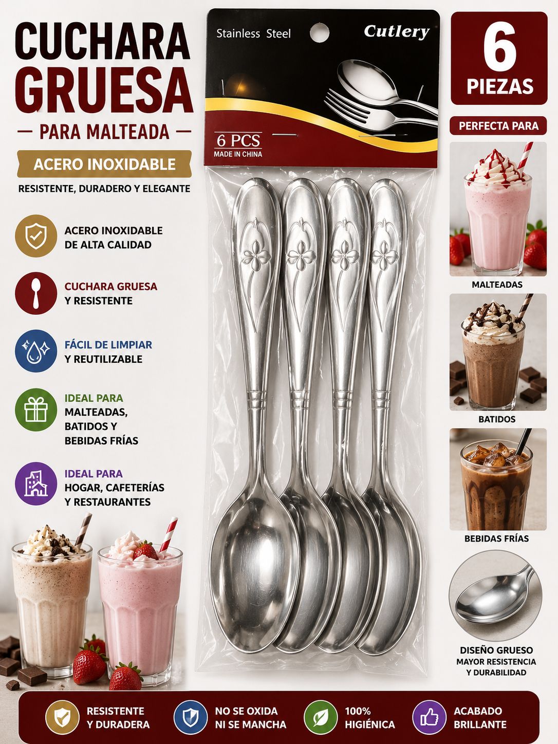 Cuchara 6 pz PB-0022