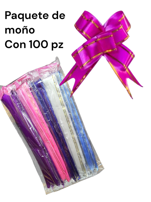 Moños para regalo con 100 piezas