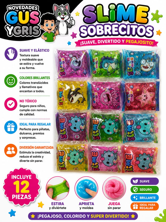 Slime sobre con 12