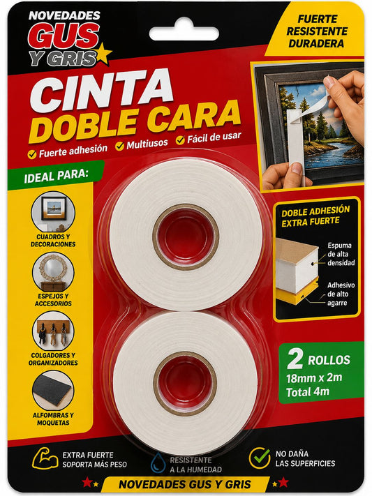 Cinta doble cara grande