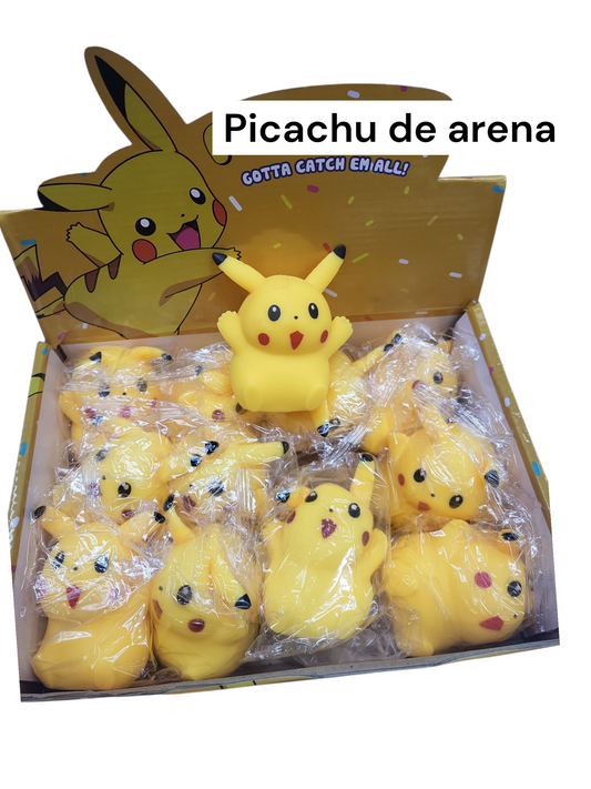 Arena picachu tg-3525a-23 con 12 pz