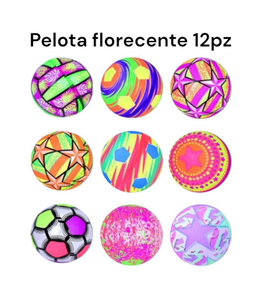 Pelota florecente con 12