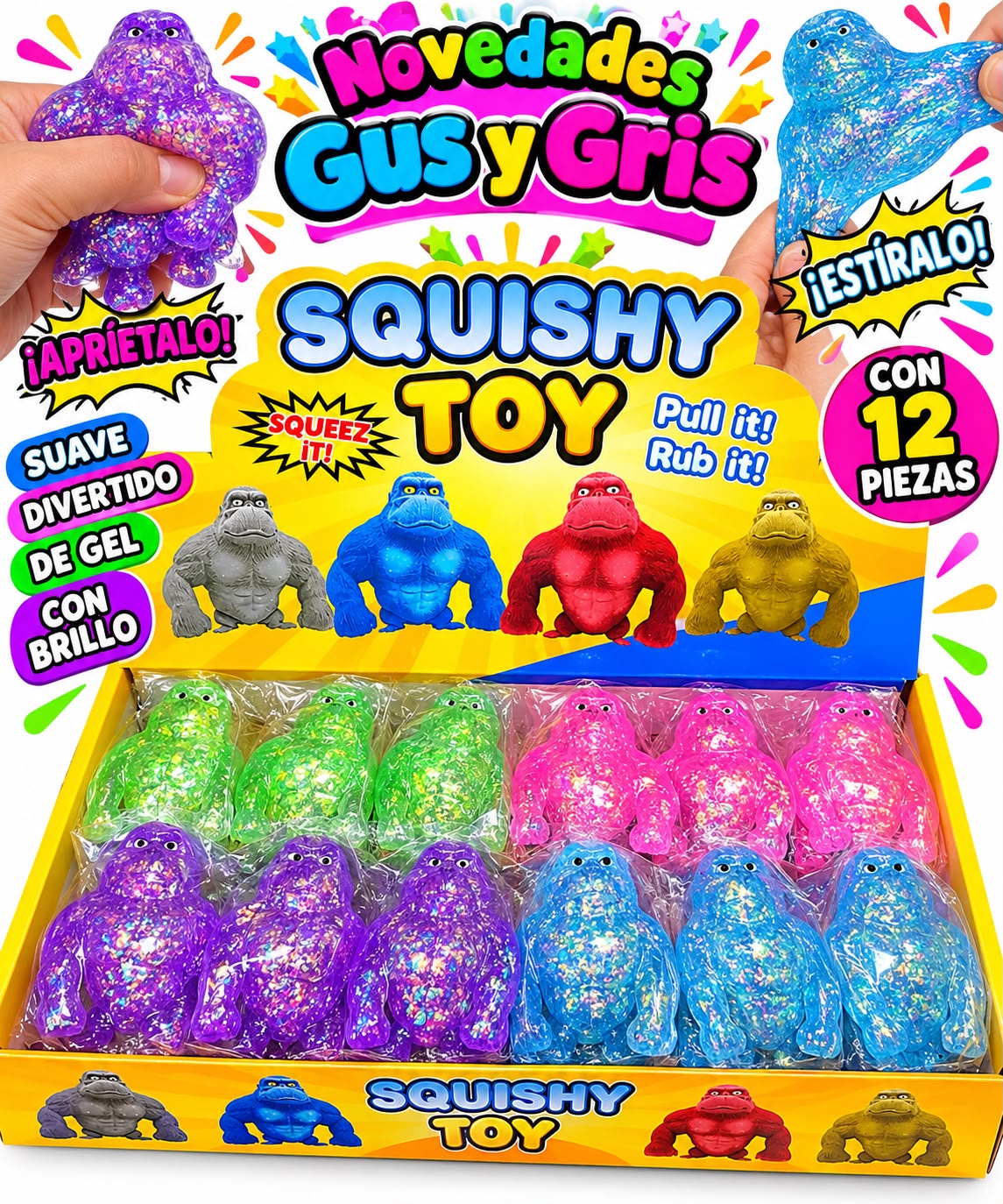 squisy gel chango con 12