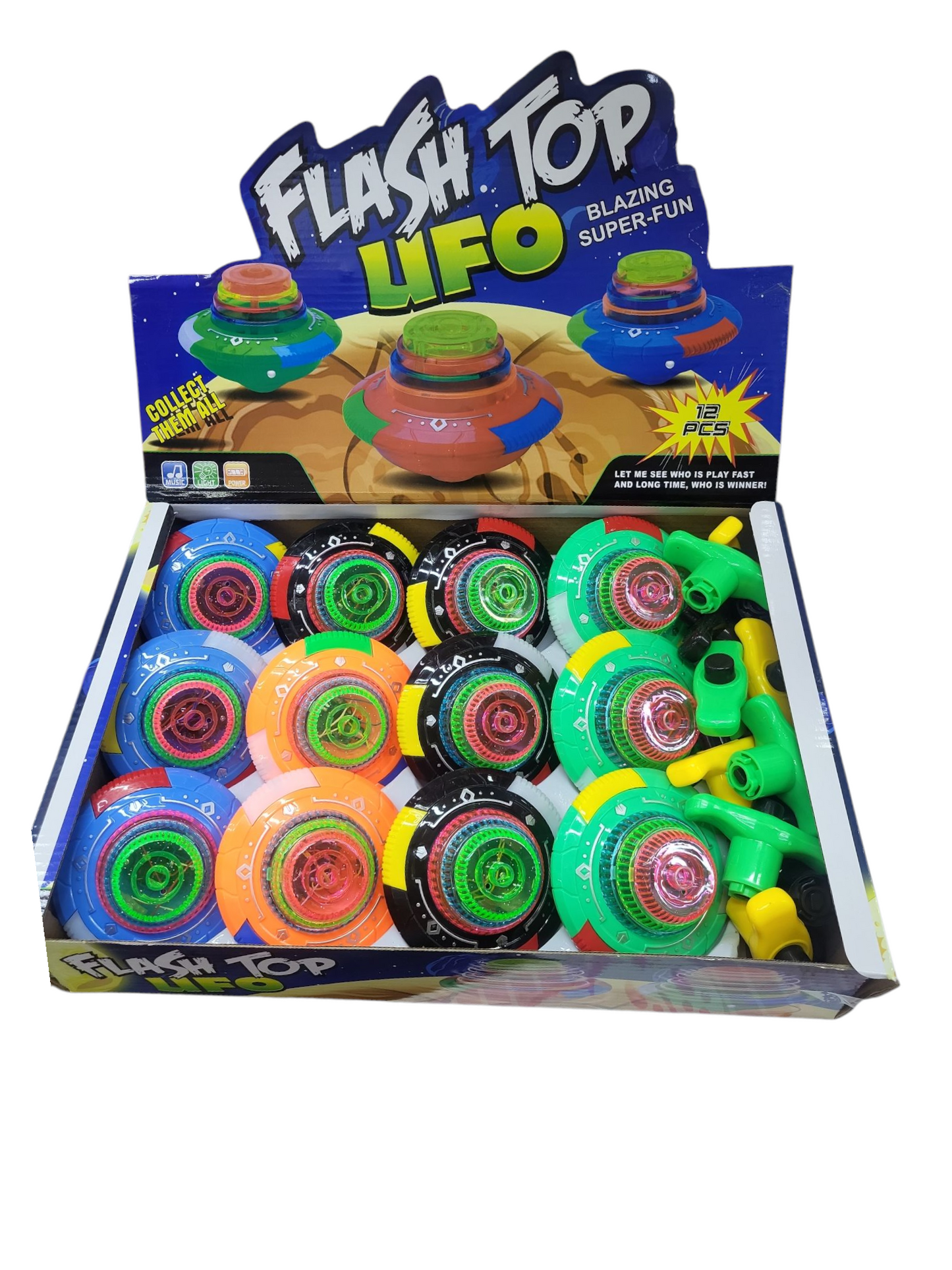 trompo de luz platillo con sonido