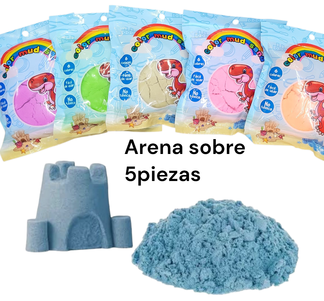 Arena sobre con 5 pz