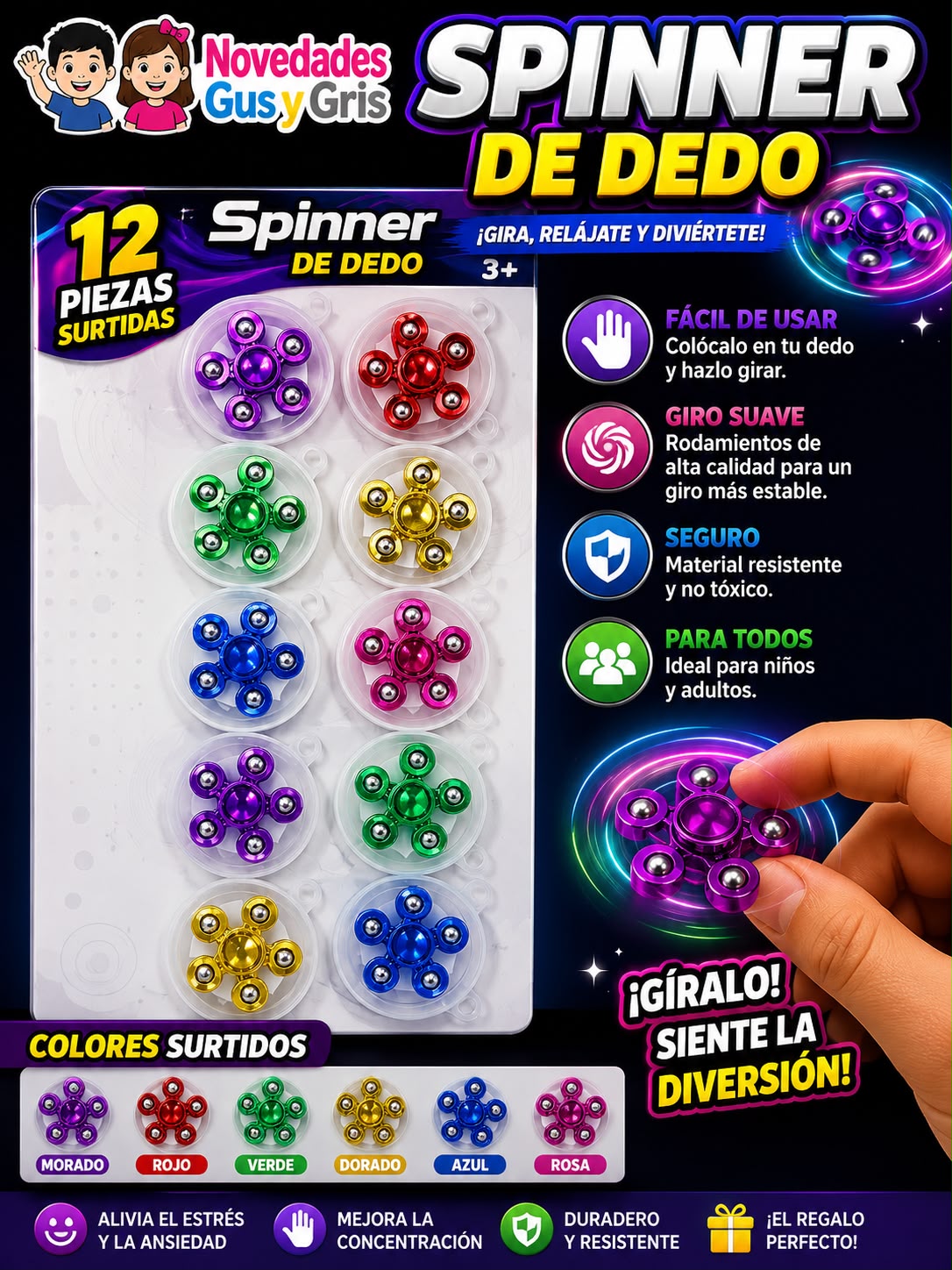 Spinner ch con 12