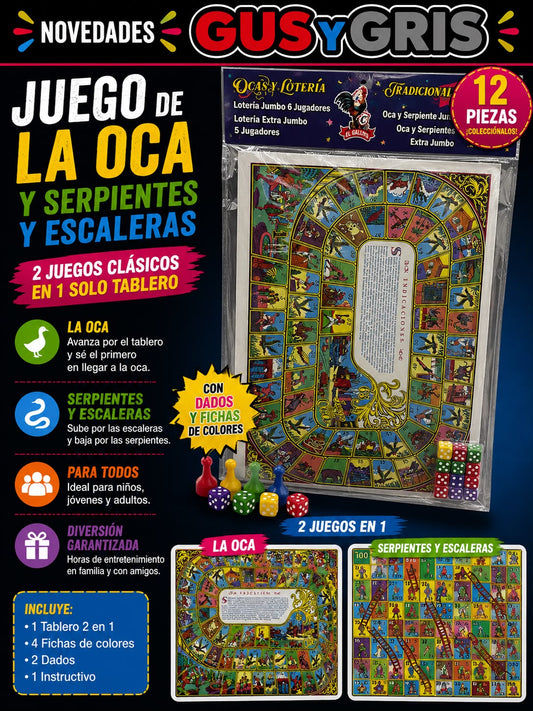 Juego De La Oca 12 Pz