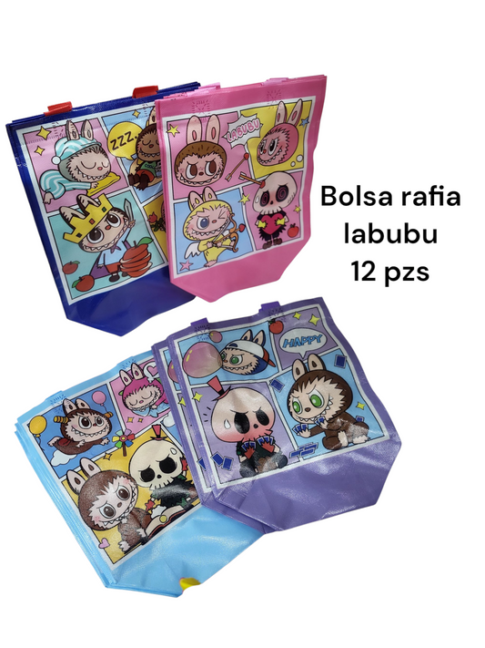 bolsa rafia labubu con 12 te-2502d-22