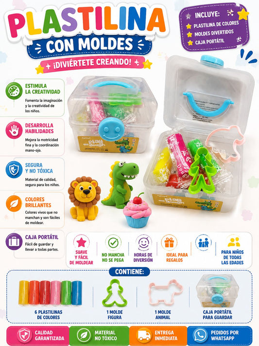 Plastilina estuche Ud-8004c