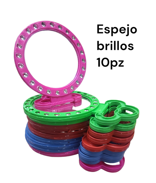 espejo brilloso con 10 tb-1014