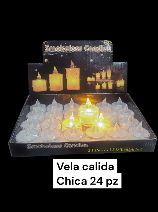 2 vela calida chica con 24   g-913