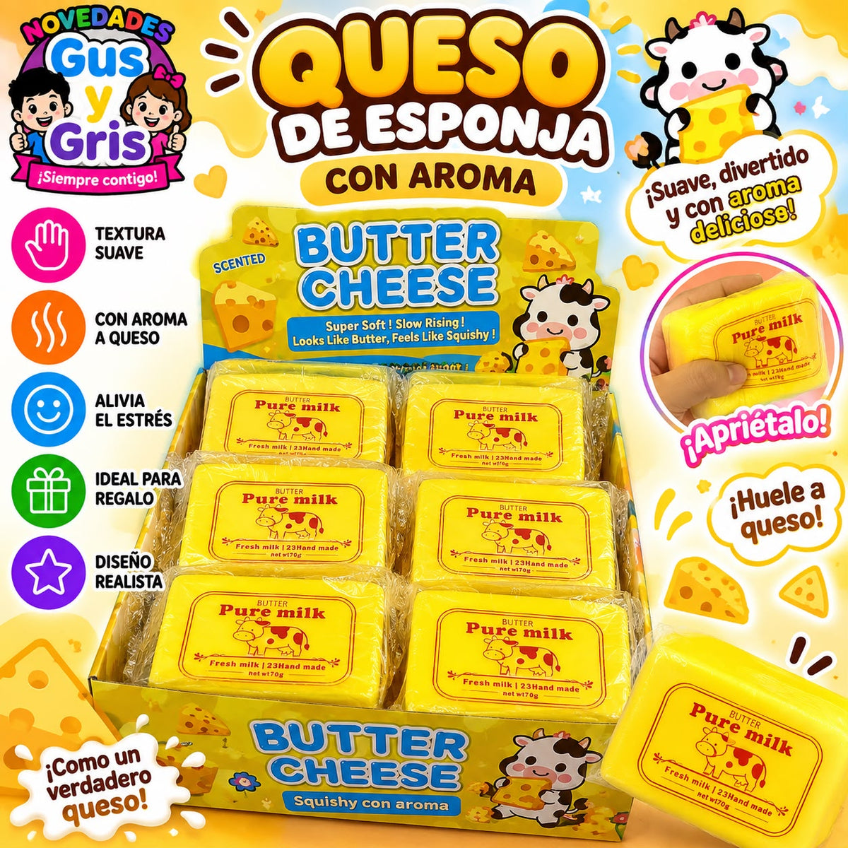 Squisy queso esponja