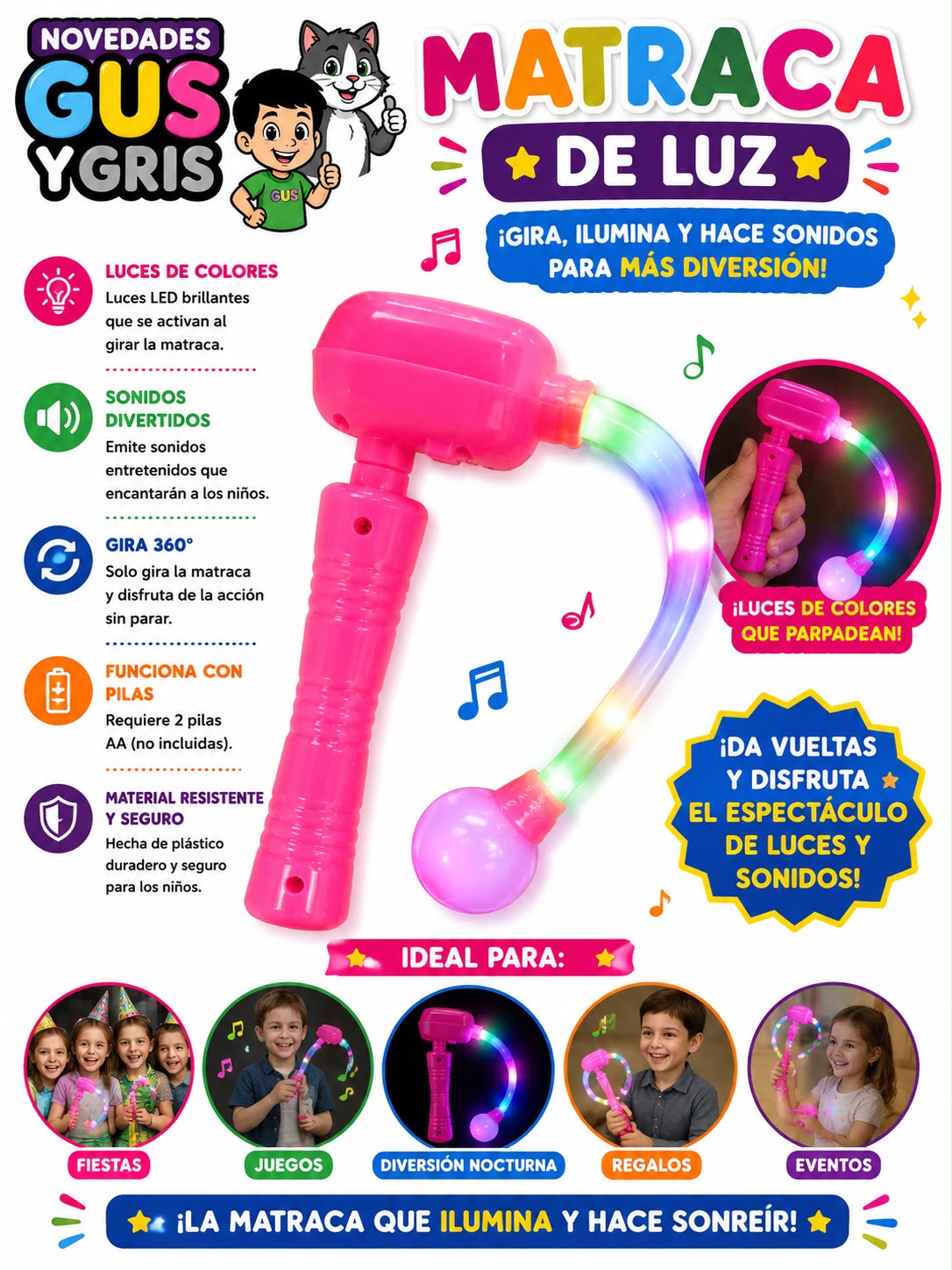 Matraca de luz