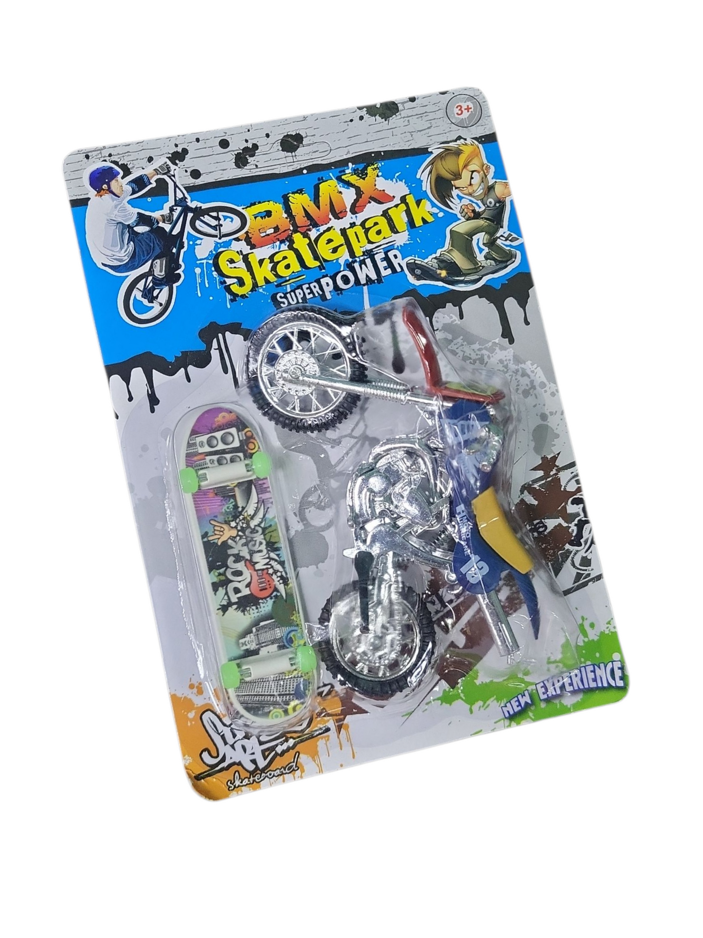 Moto Cromada Con Patineta Tg-3547-5