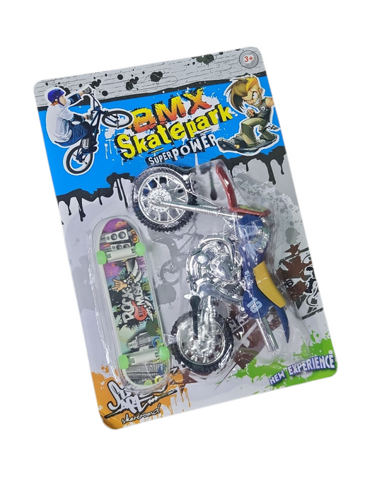 Moto Cromada Con Patineta Tg-3547-5