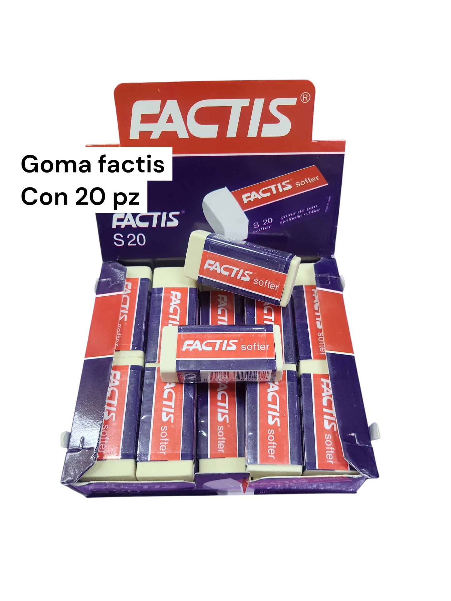 goma factis con 20pz