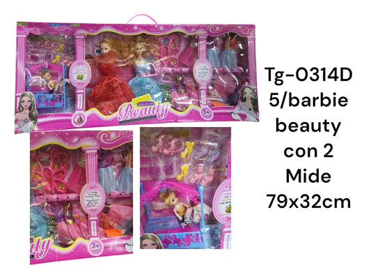 Barbie beauty con 2 tg-0314d