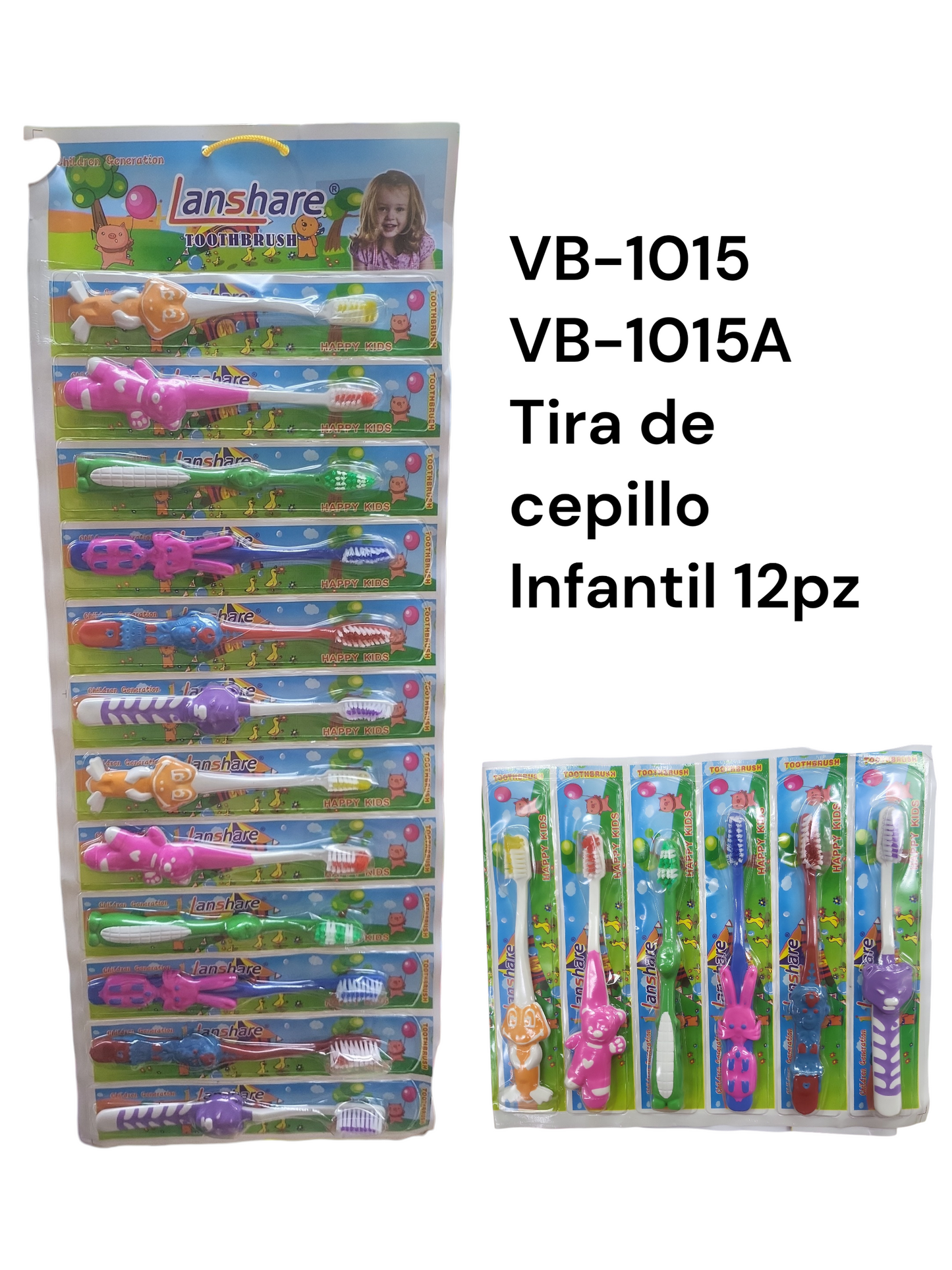 Cepillo Dental Niño Tira con 12  Vb-0013