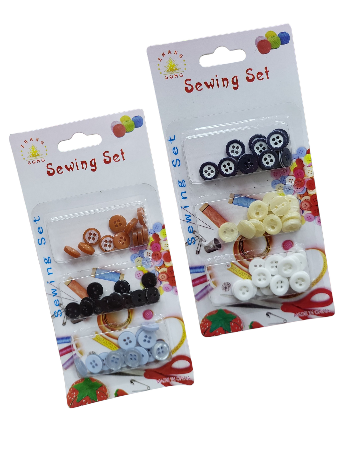 Botones en blister XF-0008