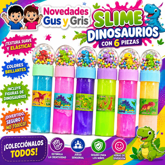slime dino leche con 6 tg-142-72