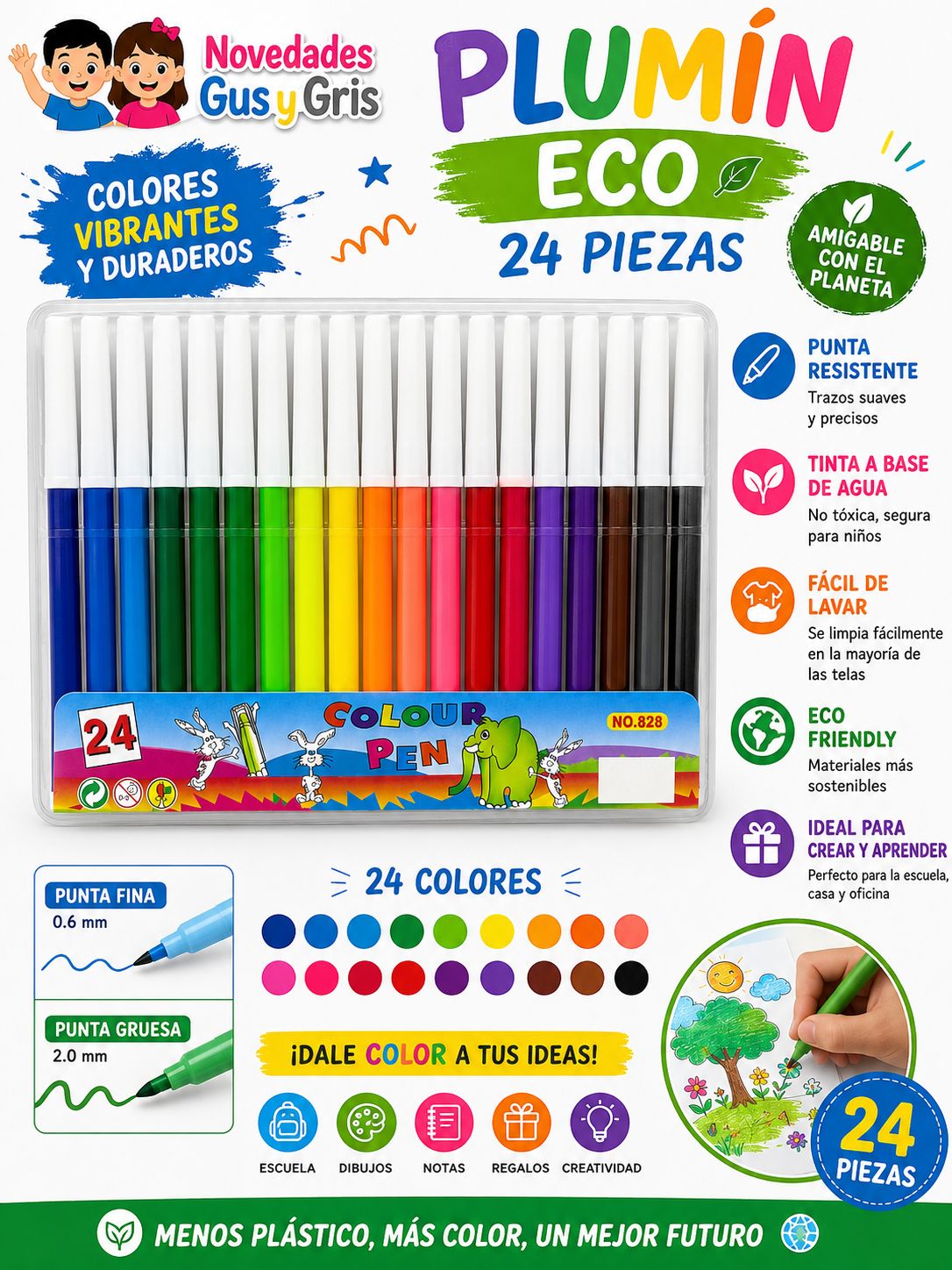 Plumin 24 Pzas Eco