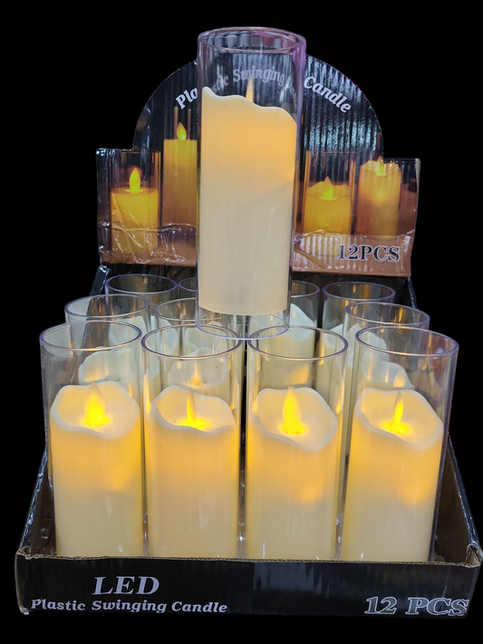 2 vela vaso con 12  tg-3596g-15