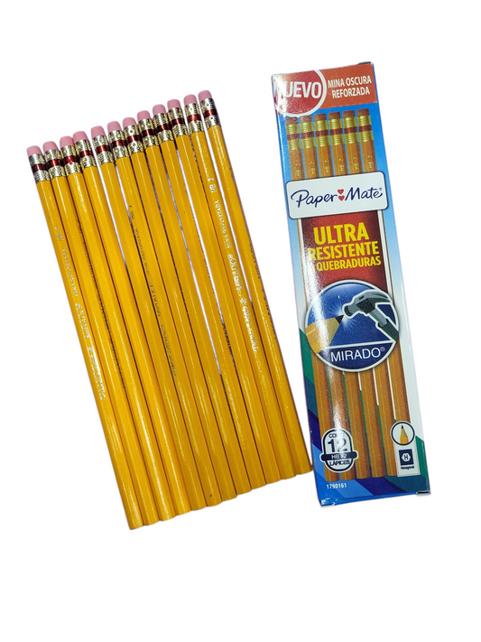 lapiz con 12 escolar
