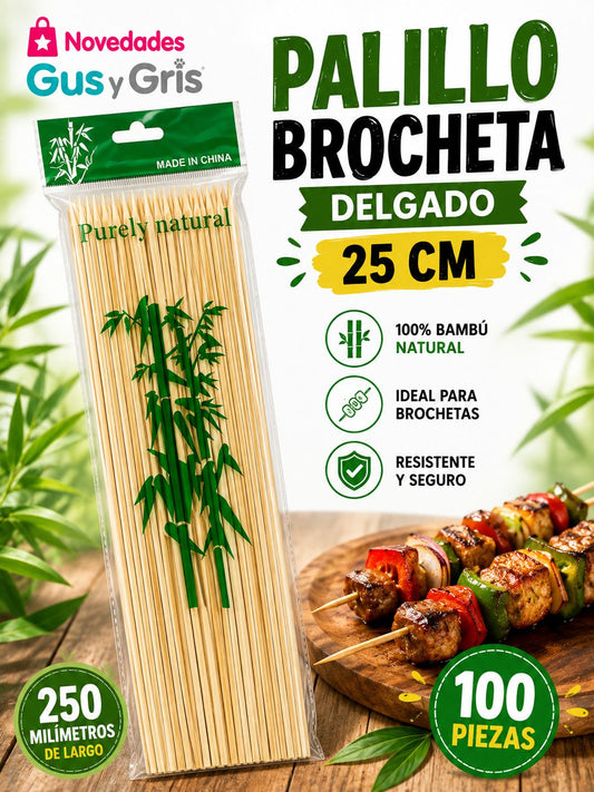 Palillo Brocheta Med 25CM