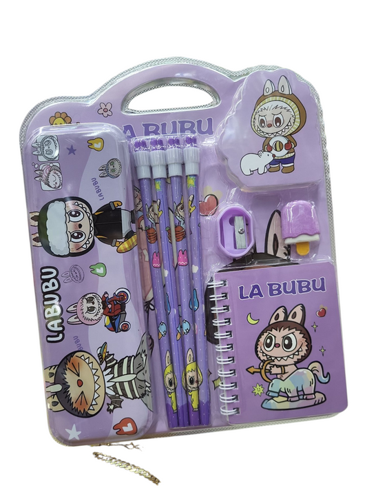 Kit estuche lapicera labubu capibara