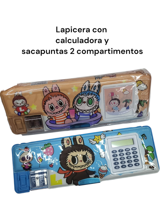 Lapicera calculadora labubu