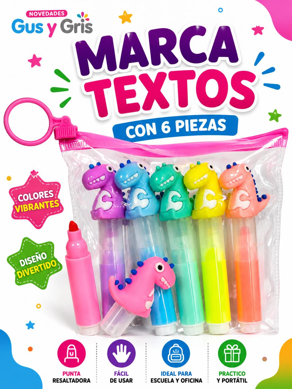 marcatextos animalitos con 6