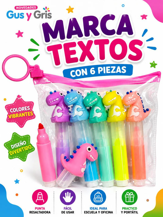 marcatextos animalitos con 6
