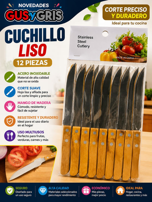 Cuchillo, liso, madera  pb-2003a-1