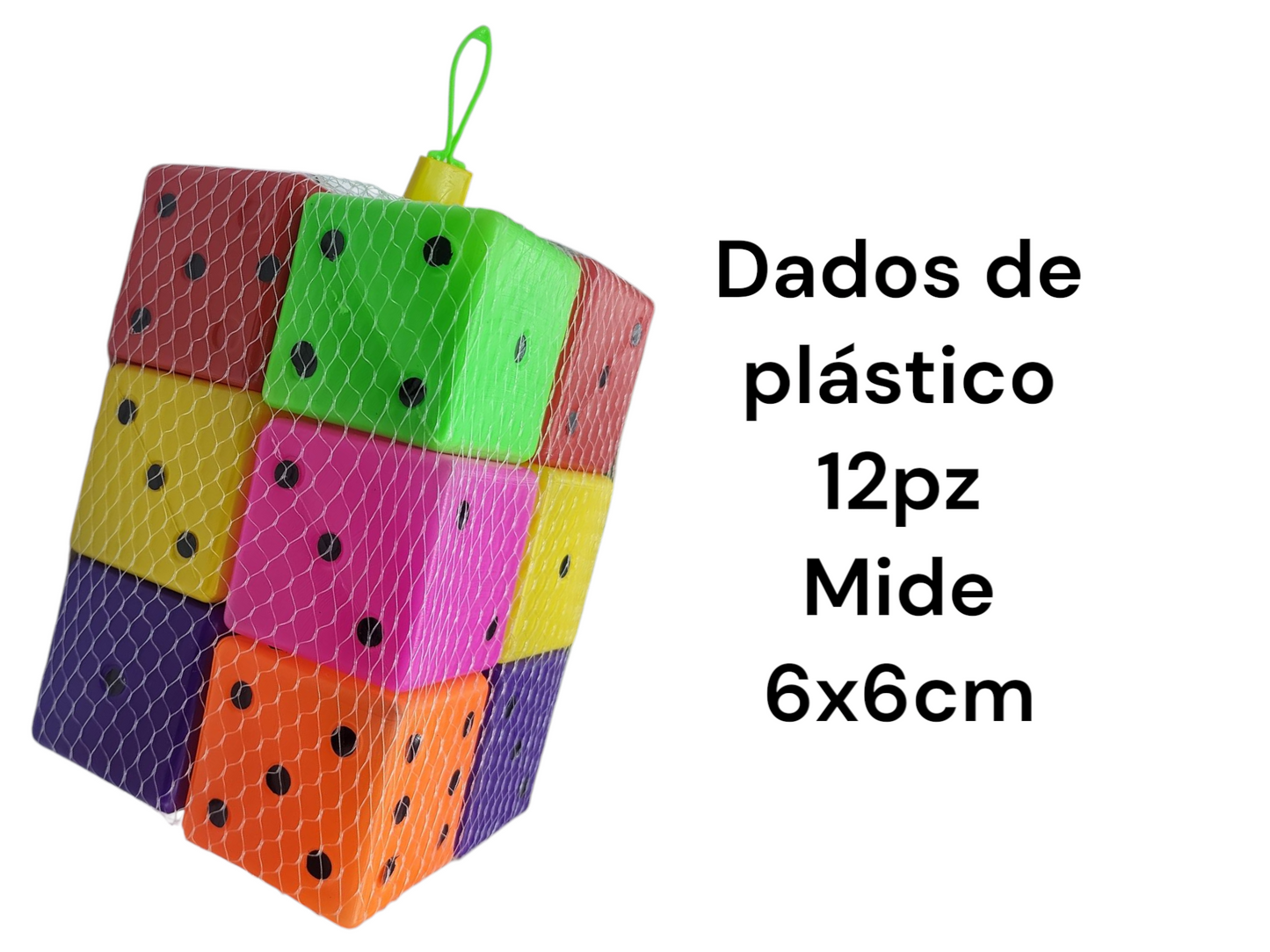 Dado plástico 12 pz