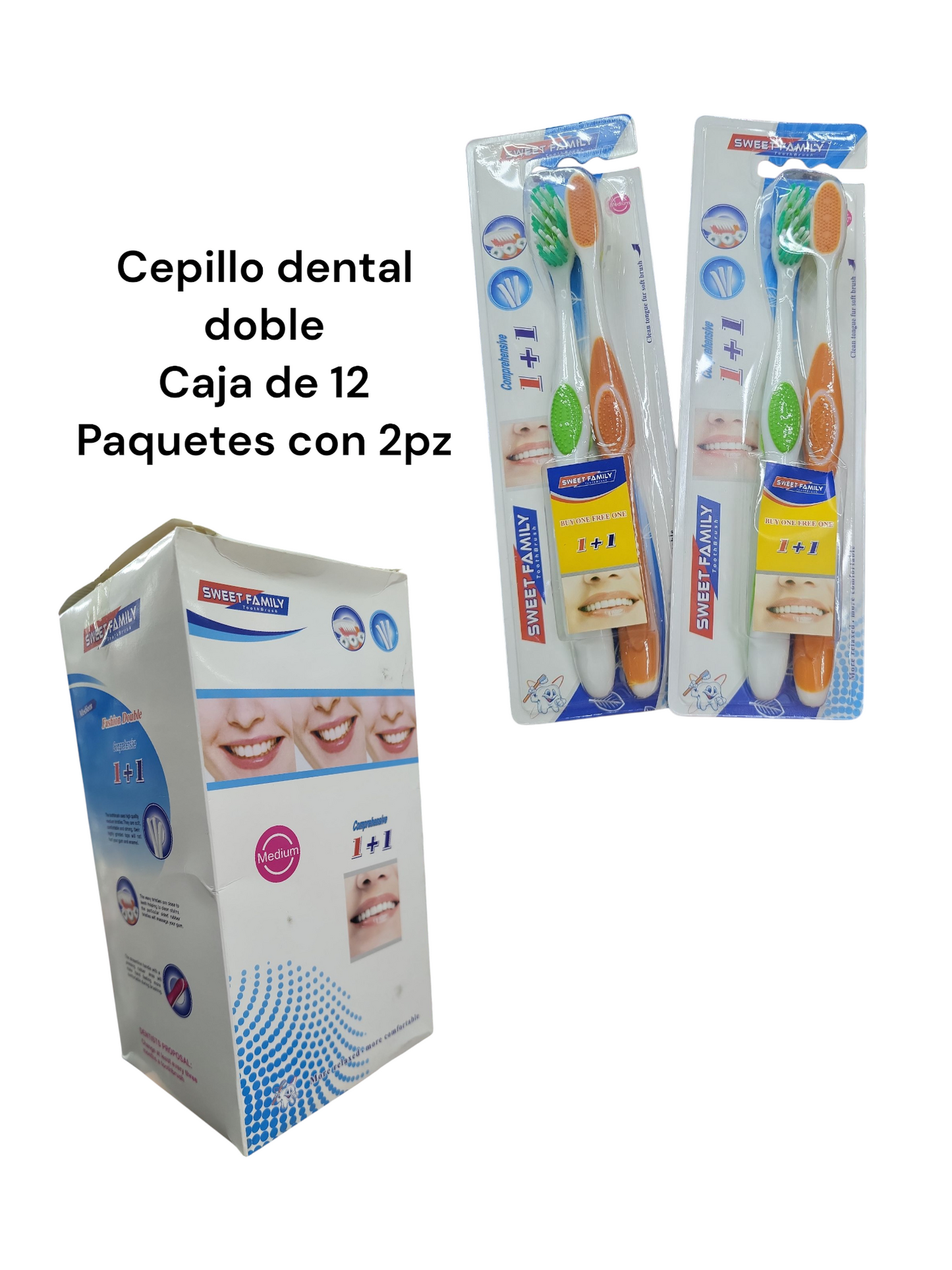 Cepillo dental con 12pz dobles Vb-0019b