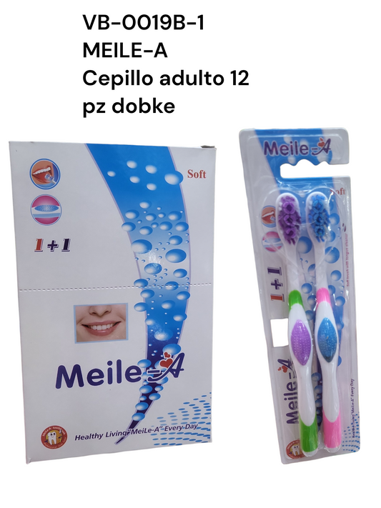Cepillo de dientes con 12 doble MEILE VB-0019B-1