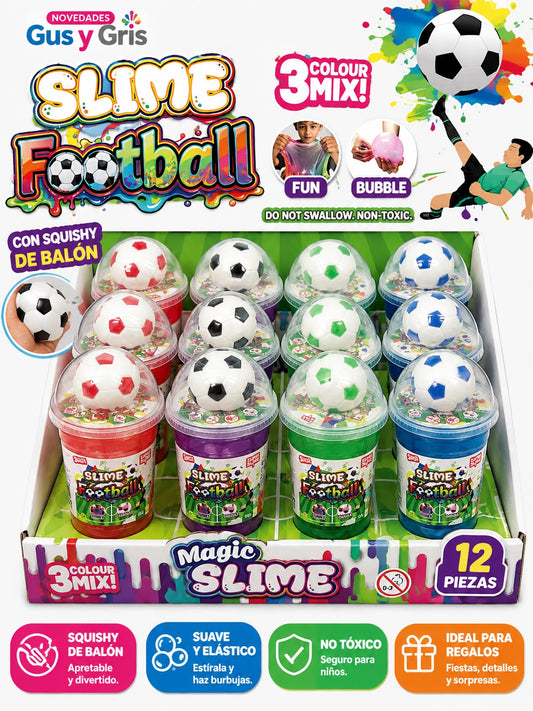 slime frappe balon con 12 piezas