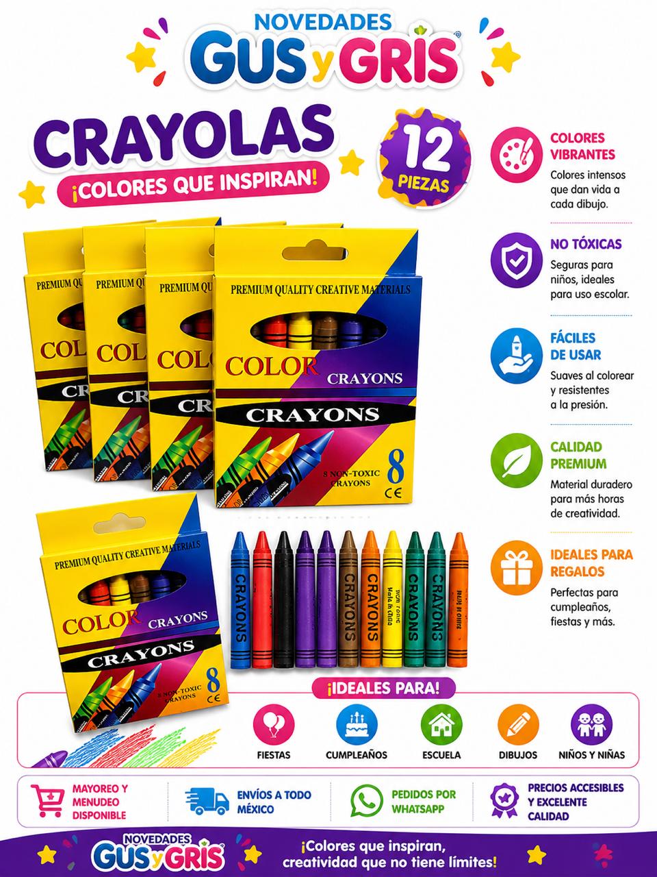 crayola con 8 pz