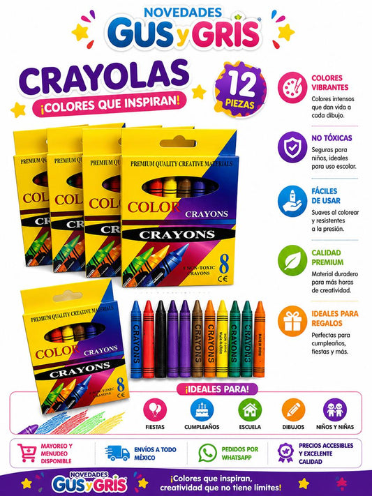 crayola con 8 pz