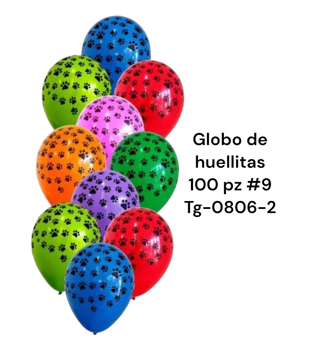 Globos de huella con 100 tg-0806-2