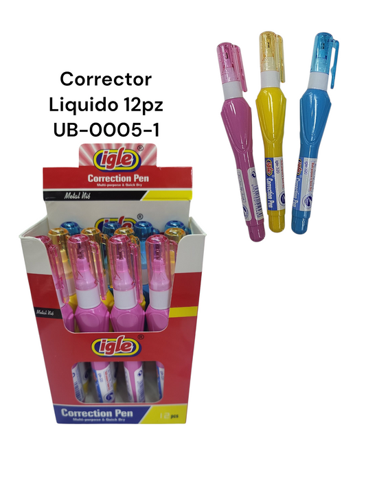 Corrector liquido con 12 ub-0005-1