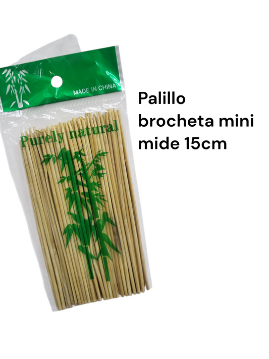 Palillo brocheta mini 15cm
