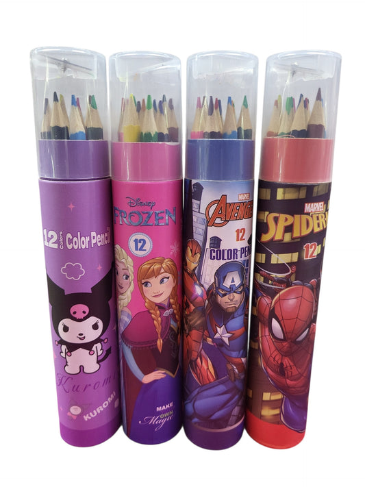 colores tubo personajes con 12