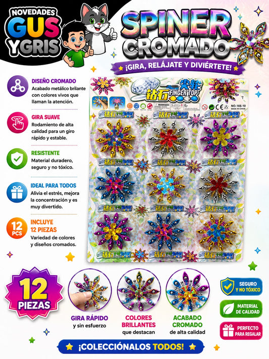planilla spinner brilloso con 12