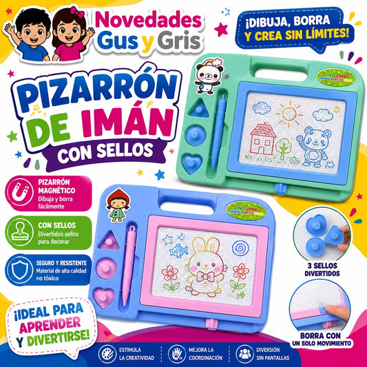pizarron con sello