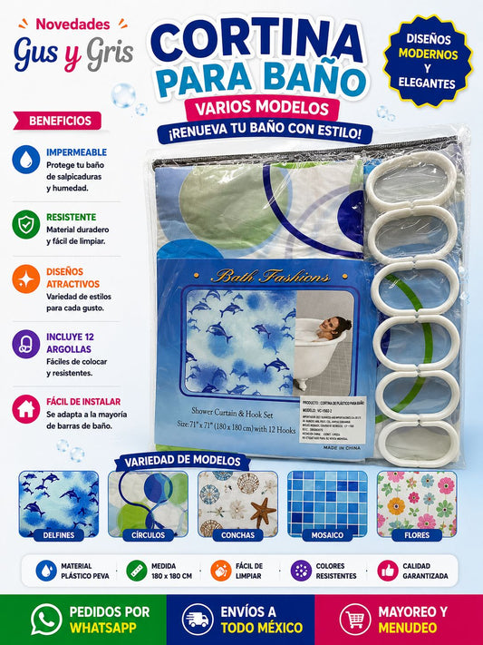 cortina para baño