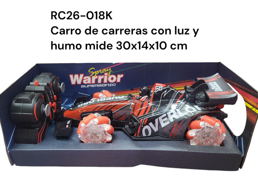 Carro de carreras con luz y humo RC26-018K