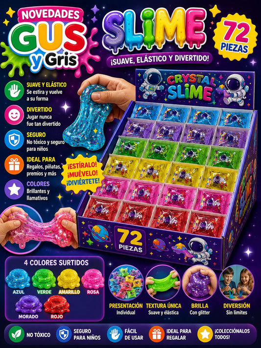 Slime sobre mini con 72 pz