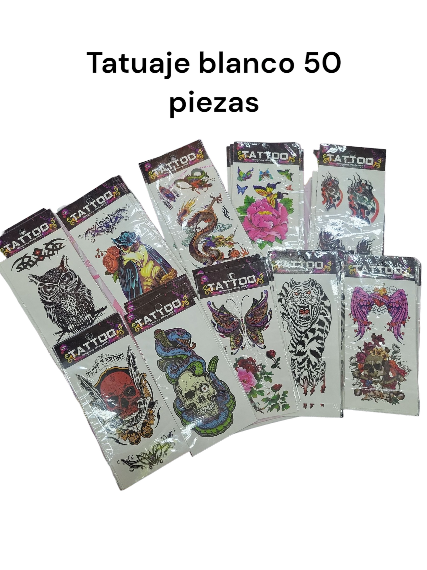 tatuaje blanco con 50