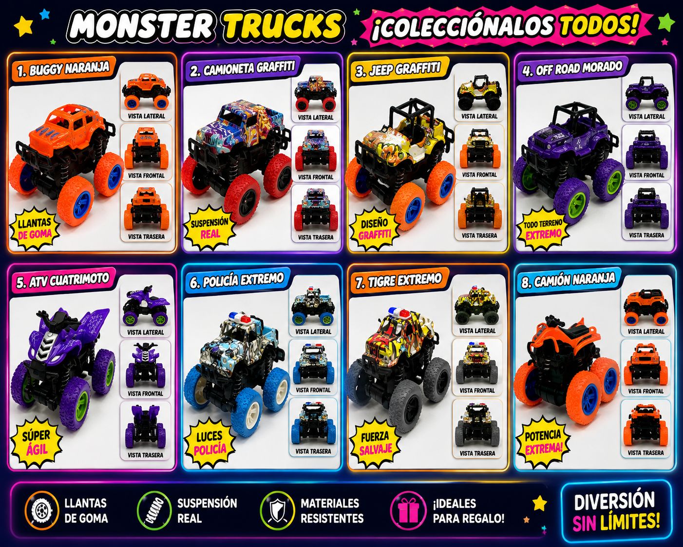 moster surtido
